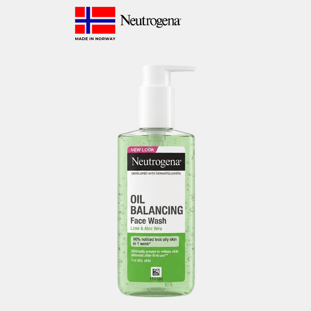 Neutrogena Oil Balancing Face Wash for Oily Skin with Lime & Aloe Vera